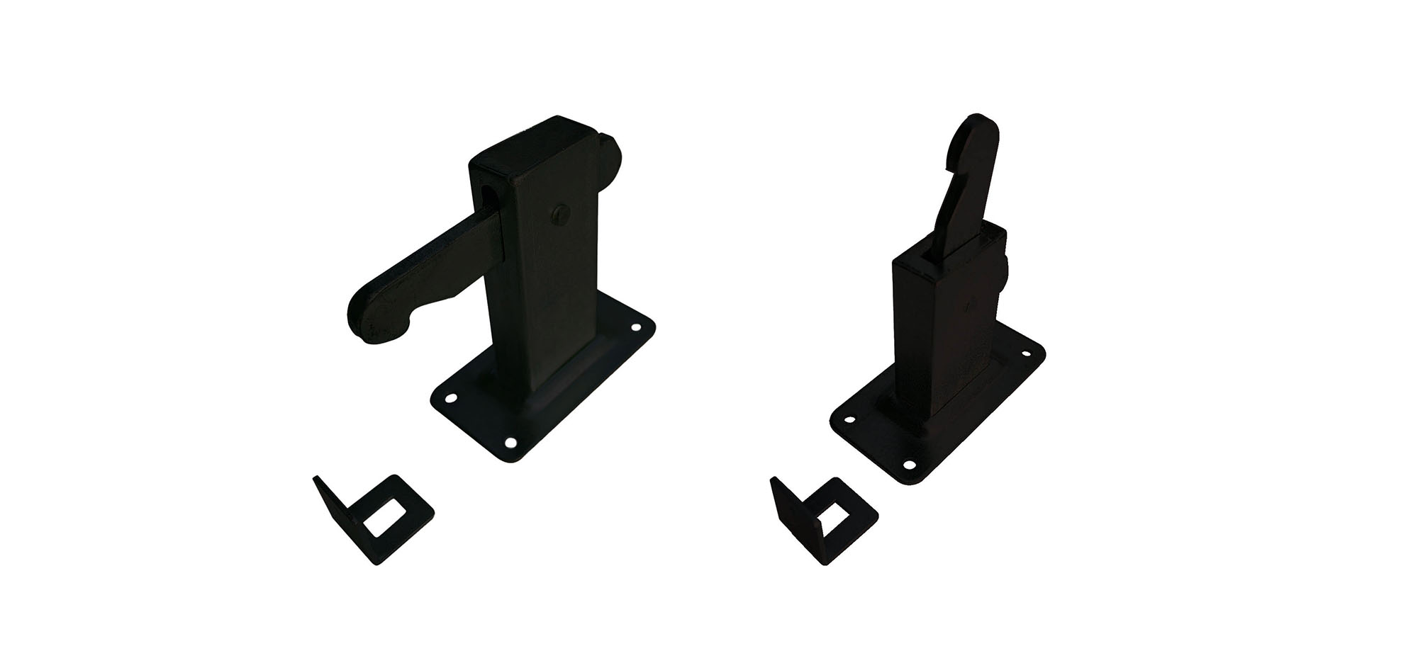 Zwarte deurvastzetters